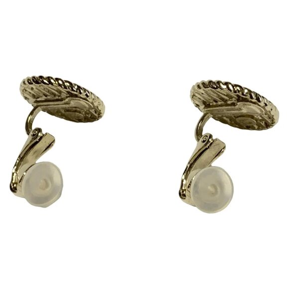 CHANEL Coco Gold Light Pink Hardware Clip On Earrings 585-082525 - Picture 3 of 3